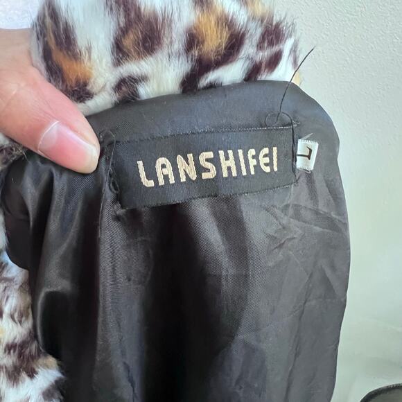 Lanshifei Leopard Print Faux Fur Coat - Picture 9 of 9